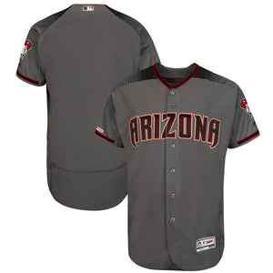 Arizona Diamondbacks Majestic Flex Base Authentic Team Jersey - Gray