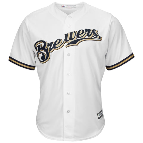 Image of Men's Milwaukee Brewers Christian Yelich Majestic Official Cool Base Player Jersey