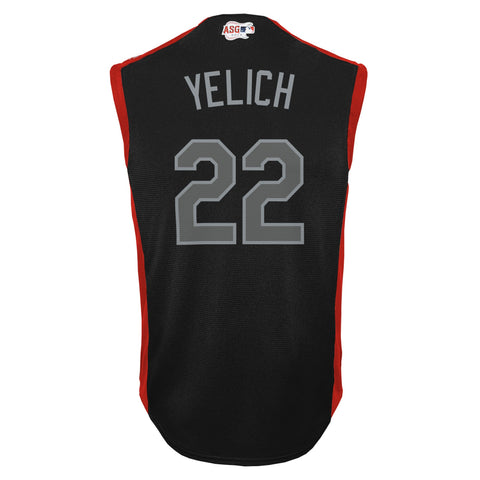 Image of Youth National League Christian Yelich Majestic Navy 2019 MLB All-Star Game Player Jersey