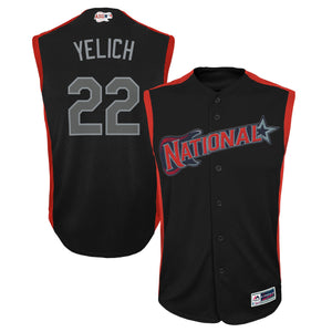 Youth National League Christian Yelich Majestic Navy 2019 MLB All-Star Game Player Jersey