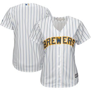 Women's Milwaukee Brewers Majestic White Home Cool Base Jersey