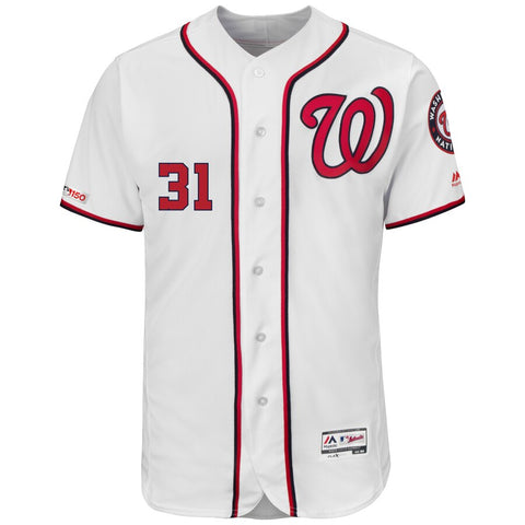 Image of Men's Washington Nationals Max Scherzer Majestic Road Authentic Collection Flex Base Player Jersey