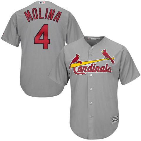 Image of Men's St. Louis Cardinals Yadier Molina Majestic Alternate Cool Base Player Jersey