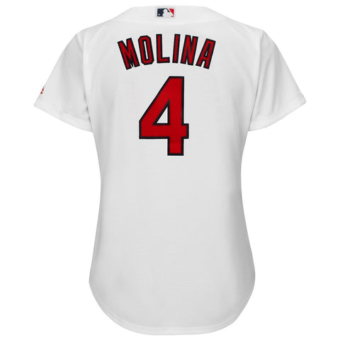 Image of Women's St. Louis Cardinals Yadier Molina Majestic Alternate Cool Base Player Jersey