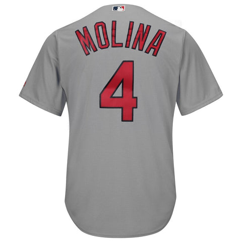 Image of Men's St. Louis Cardinals Yadier Molina Majestic Alternate Cool Base Player Jersey