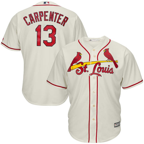 Image of Men's St. Louis Cardinals Matt Carpenter Majestic Cool Base Player Jersey