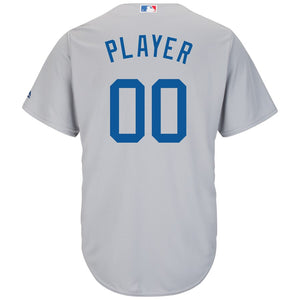 Men's Chicago Cubs Majestic Gray Road Cool Base Custom Player Jersey