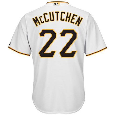 Image of Men's Pittsburgh Pirates Andrew McCutchen Majestic White Home Cool Base Player Jersey