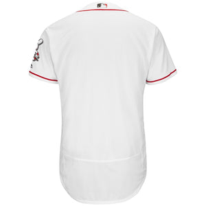 Men's Cincinnati Reds Majestic Home White Flex Base Authentic Collection Team Jersey