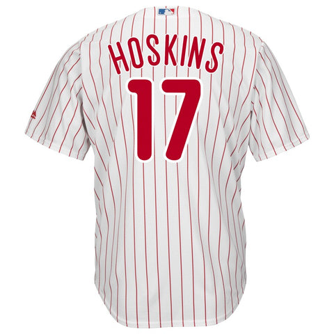 Image of Men's Philadelphia Phillies Rhys Hoskins Majestic Official Cool Base Player Jersey