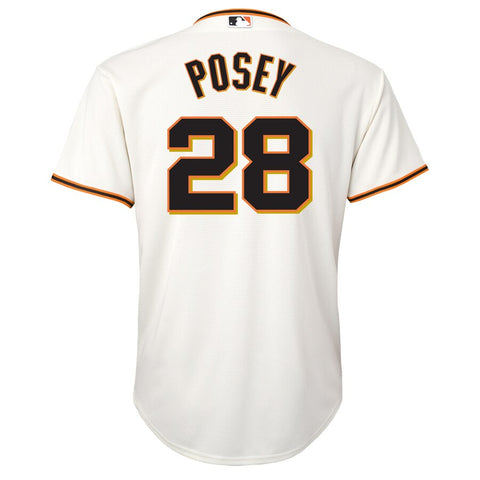 Image of Youth San Francisco Giants Buster Posey Cream Alternate Cool Base Player Jersey