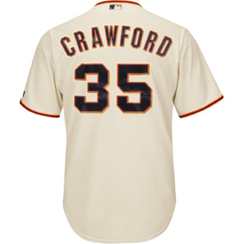 Image of Men's San Francisco Giants Brandon Crawford Majestic Alternate 2017 Cool Base Player Jersey