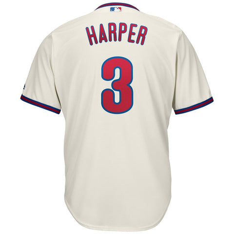 Image of Men's Philadelphia Phillies Bryce Harper Majestic Official Cool Base Player Jersey