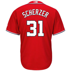 Men's Washington Nationals Max Scherzer Majestic Alternate Cool Base Player Jersey