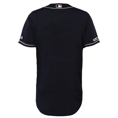 Image of Atlanta Braves Majestic Navy 2019 Alternate Flex Base Team Jersey