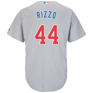 Men's Chicago Cubs Anthony Rizzo Majestic Gray Official Cool Base Player Jersey