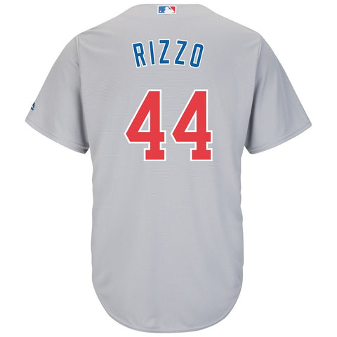 Image of Men's Chicago Cubs Anthony Rizzo Majestic Gray Official Cool Base Player Jersey