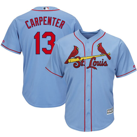 Image of Men's St. Louis Cardinals Matt Carpenter Majestic Cool Base Player Jersey