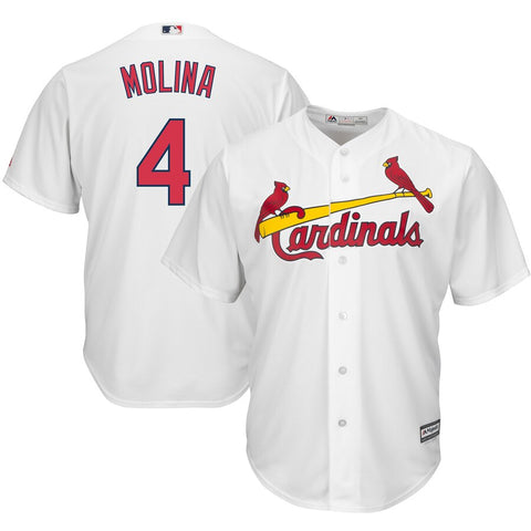 Image of Men's St. Louis Cardinals Yadier Molina Majestic Alternate Cool Base Player Jersey