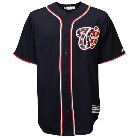 Image of Men's Washington Nationals Majestic Official Stars and Stripes Cool Base Jersey