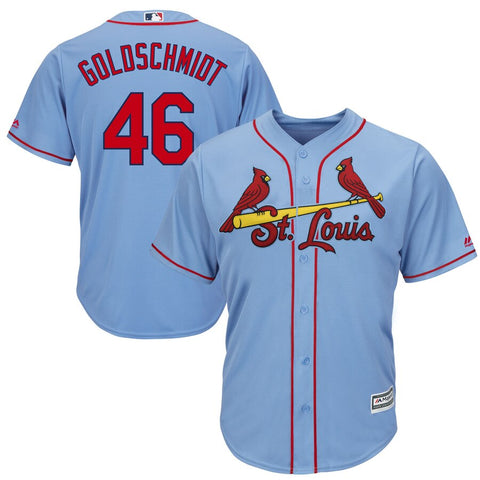 Image of Men's St. Louis Cardinals Paul Goldschmidt Majestic Alternate Official Cool Base Player Jersey