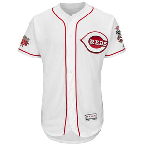 Men's Cincinnati Reds Majestic White Home Flex Base Team Jersey