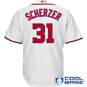 Men's Washington Nationals Max Scherzer Majestic Cool Base Player Jersey