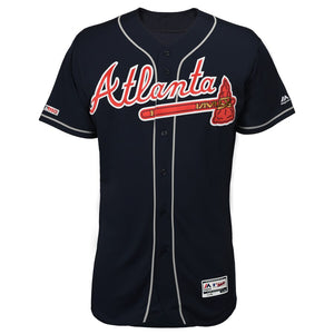 Men's Atlanta Braves Navy Majestic 2019 Official Cool Base Custom Player Jersey