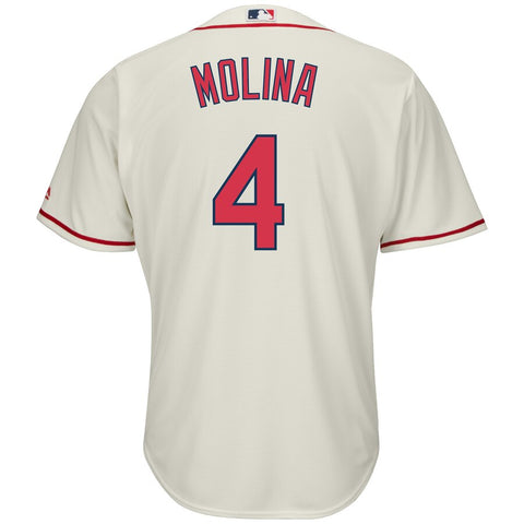 Image of Men's St. Louis Cardinals Yadier Molina Majestic Alternate Cool Base Player Jersey