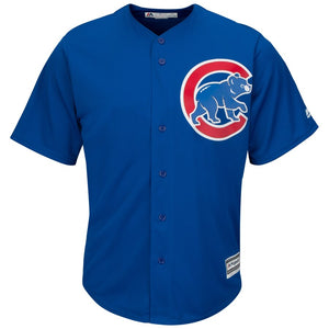 Men's Chicago Cubs Javier Baez Majestic Alternate Royal Official Cool Base Player Jersey