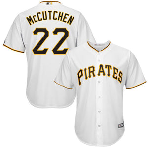 Men's Pittsburgh Pirates Andrew McCutchen Majestic White Home Cool Base Player Jersey