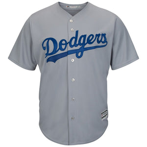 Men's Los Angeles Dodgers Majestic Gray Road Cool Base Jersey