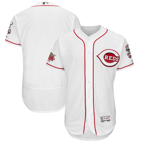 Image of Men's Cincinnati Reds Majestic White Home Flex Base Team Jersey