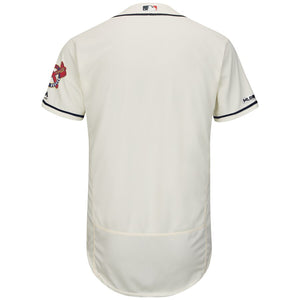 Atlanta Braves Majestic Cream 2019 Alternate Flex Base Team Jersey