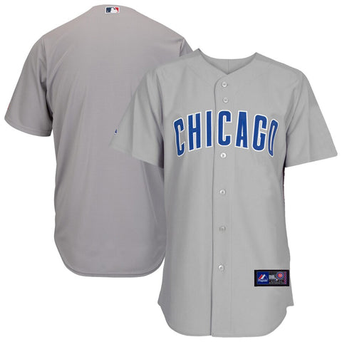 Image of Men's Chicago Cubs Majestic Gray Road Cool Base Jersey