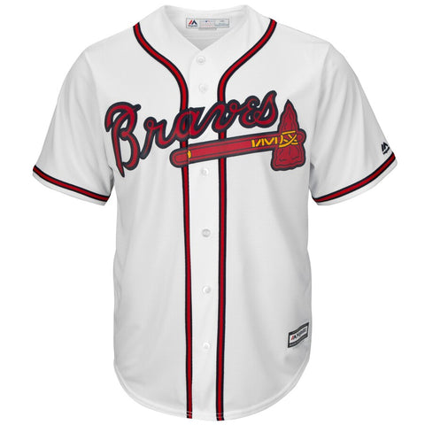 Image of Men's Atlanta Braves Ronald Acuña Jr. Majestic 2019 Official Cool Base Player Jersey