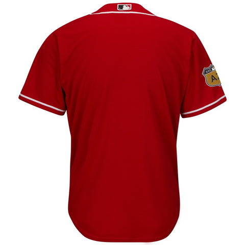 Image of Men's Cincinnati Reds Majestic Scarlet 2017 Spring Training Cool Base Team Jersey