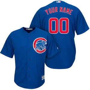 Men's Chicago Cubs Majestic Royal Alternate Cool Base Custom Player Jersey