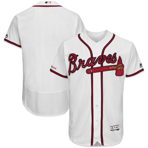 Image of Atlanta Braves Majestic Navy 2019 Home Flex Base Team Jersey