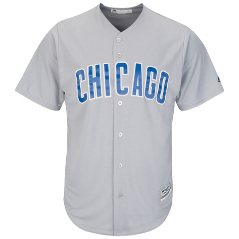 Image of Men's Chicago Cubs Anthony Rizzo Majestic Gray Official Cool Base Player Jersey