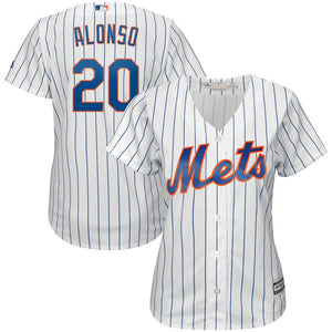 Pete Alonso New York Mets Majestic Women's Home Cool Base Player Jersey - White