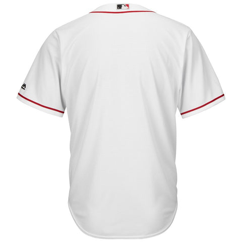 Image of Men's Cincinnati Reds Majestic White Cool Base Custom Jersey