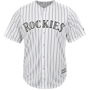 Men's Colorado Rockies Majestic Home White Official Cool Base Team Jersey