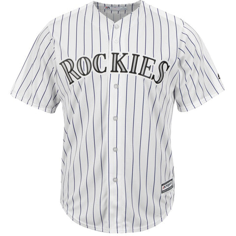 Image of Men's Colorado Rockies Majestic Home White Official Cool Base Team Jersey