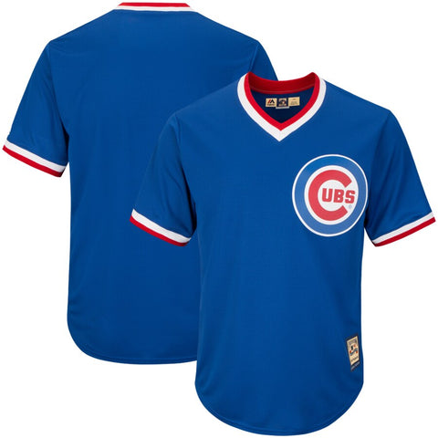 Image of Men's Chicago Cubs Majestic Alternate Royal Cooperstown Collection Cool Base Replica Team Jersey