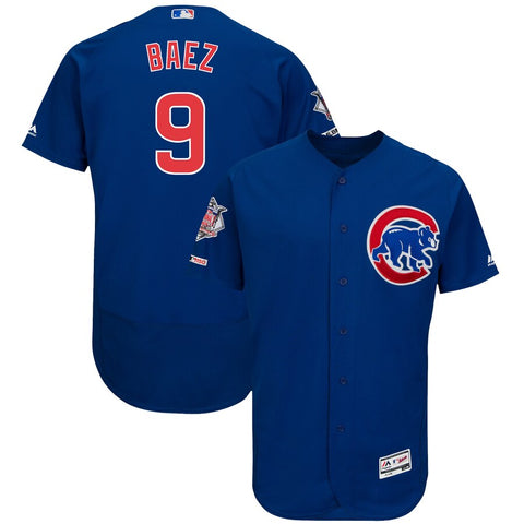 Image of Men's Chicago Cubs Javier Baez Majestic Royal Alternate Flex Base Collection Player Jersey