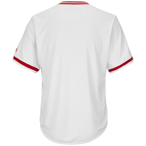 Image of Men's Cincinnati Reds Majestic White Home Cooperstown Cool Base Team Jersey