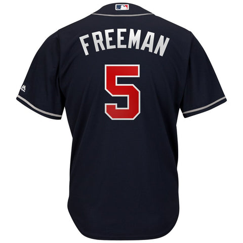 Image of Men's Atlanta Braves Freddie Freeman Majestic 2019 Official Cool Base Player Jersey