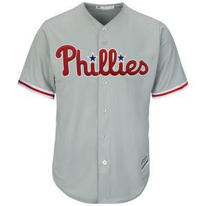 Men's Philadelphia Phillies Bryce Harper Majestic Gray Official Cool Base Replica Player Jersey