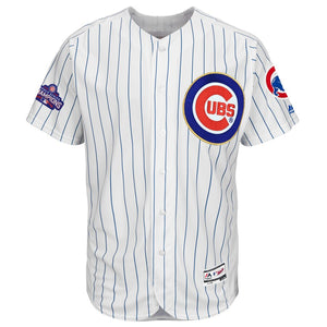 Men's Chicago Cubs Javier Baez Majestic White 2017 Gold Program Flex Base Player Jersey